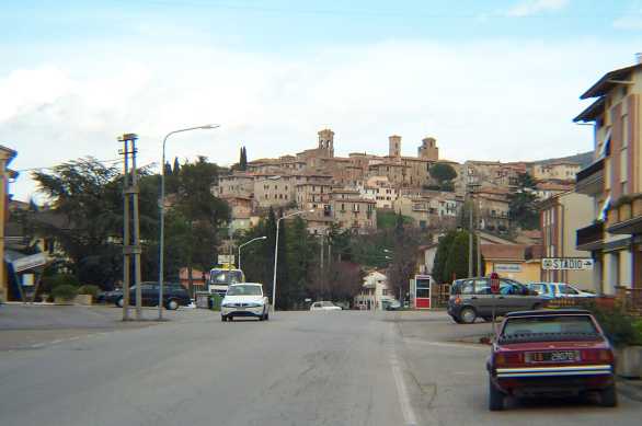 Deruta from the highway