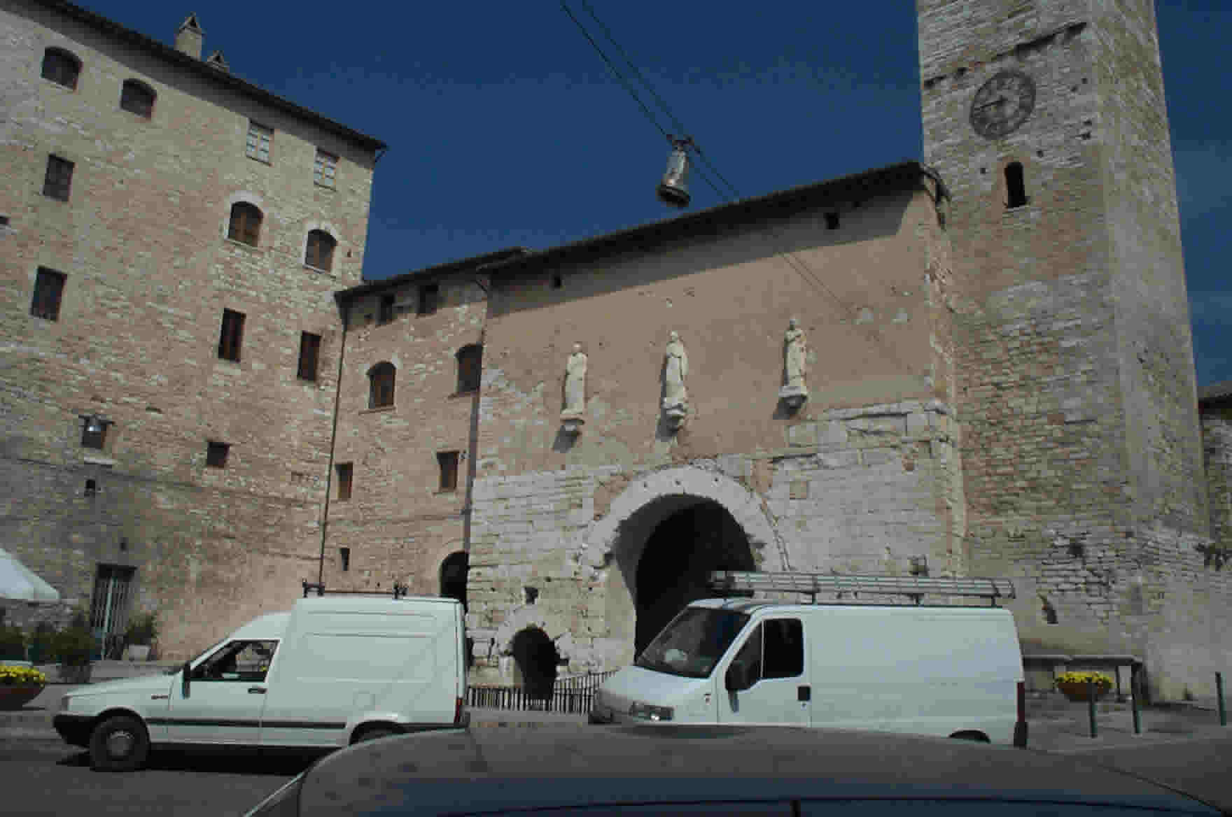 Wall behind Spello gate
