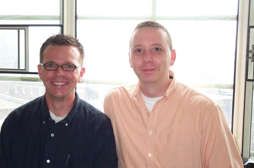 James and Chris in James' Dorm Room